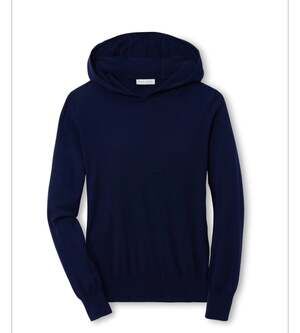 Peter Millar Women's Navy Excursionist Flex Popover Hoodie